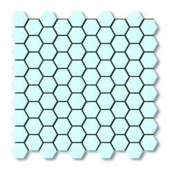 سرامیک ساده استخری BLU2 سایز شش ضلعی البرز