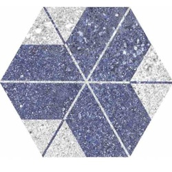 سرامیک گلدیس مدل شش ضلعی جئو آبی - کاشی گلدیس GOLDIS TILE